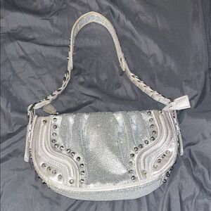 Silver Studded Women's Bag